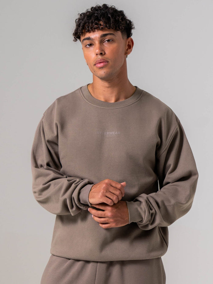 Unisex Crewneck - Deep Taupe Clothing Ryderwear
