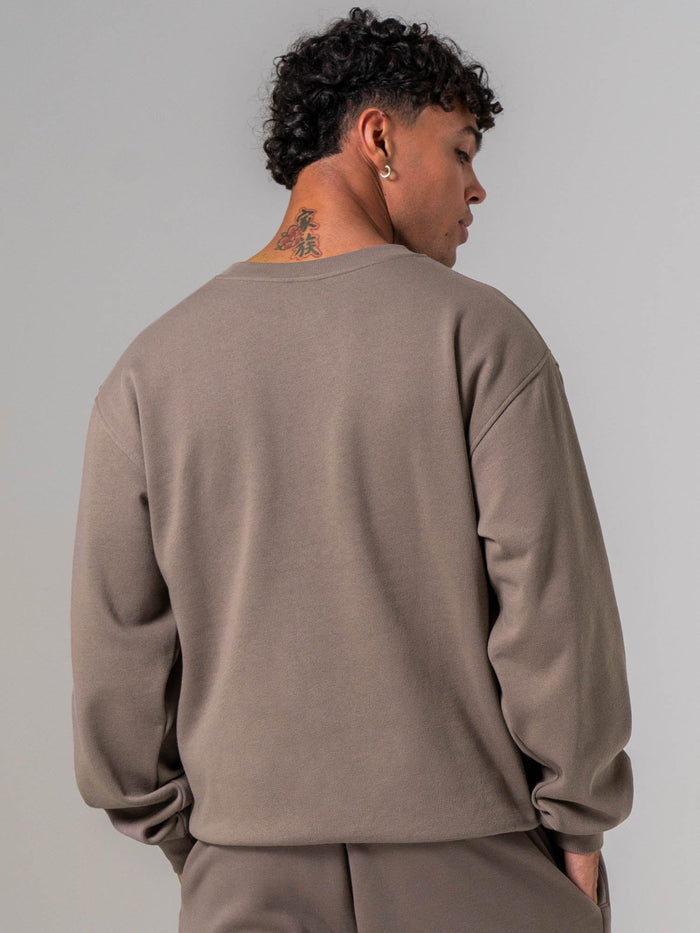 Unisex Crewneck - Deep Taupe Clothing Ryderwear