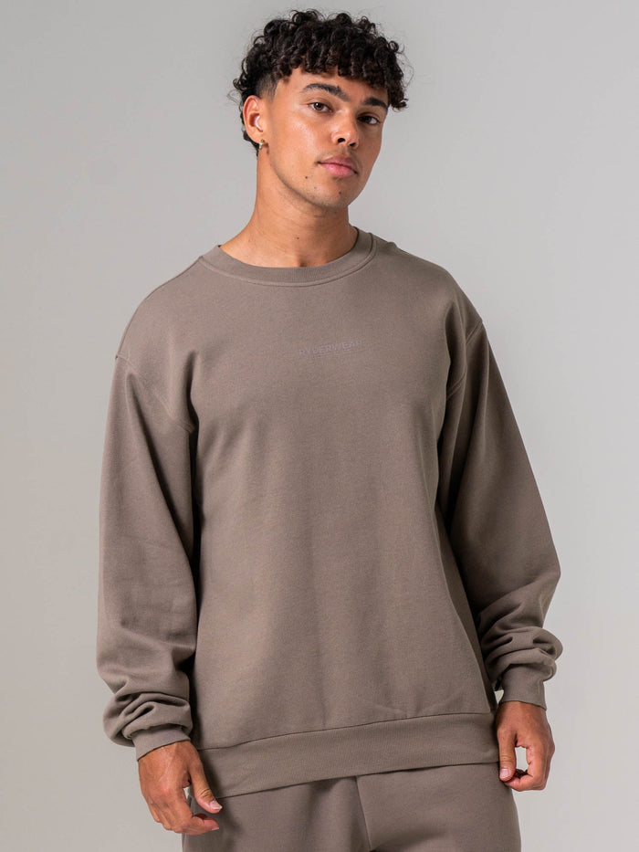 Unisex Crewneck - Deep Taupe Clothing Ryderwear
