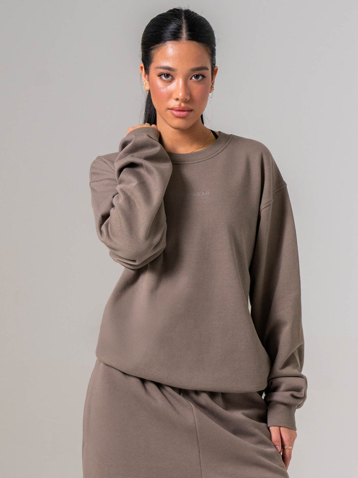 Unisex Crewneck - Deep Taupe Clothing Ryderwear