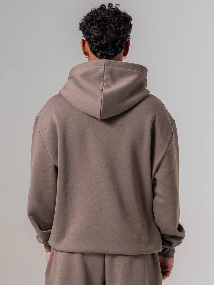 Unisex Fleece Hoodie - Deep Taupe Clothing Ryderwear