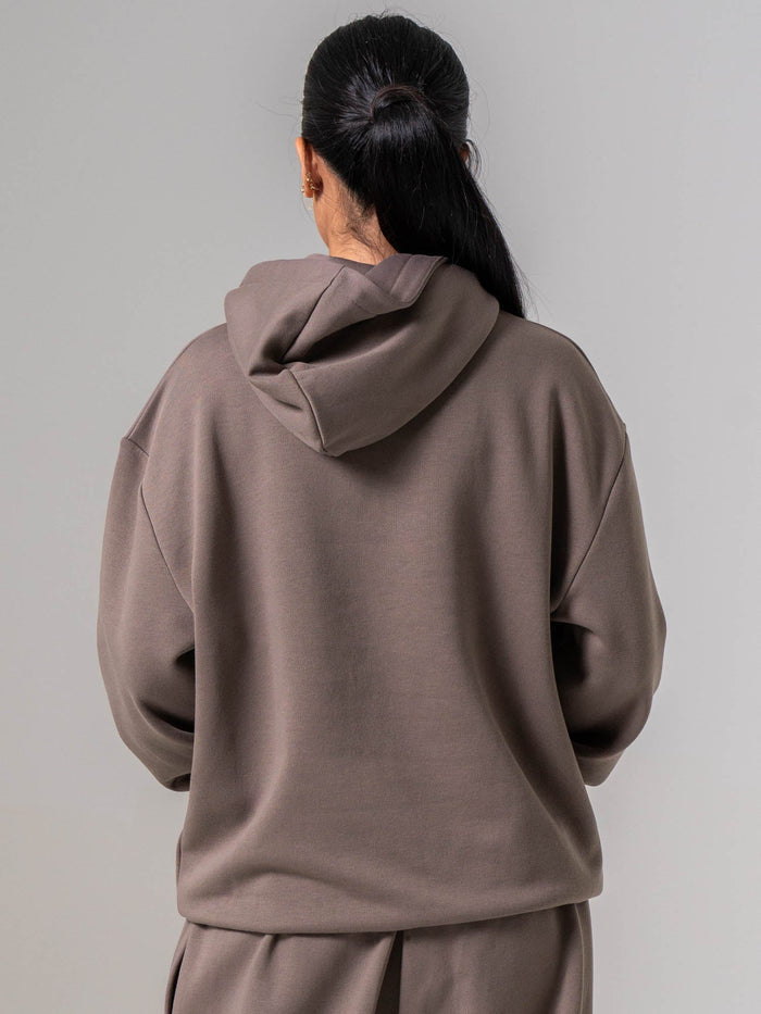 Unisex Fleece Hoodie - Deep Taupe Clothing Ryderwear