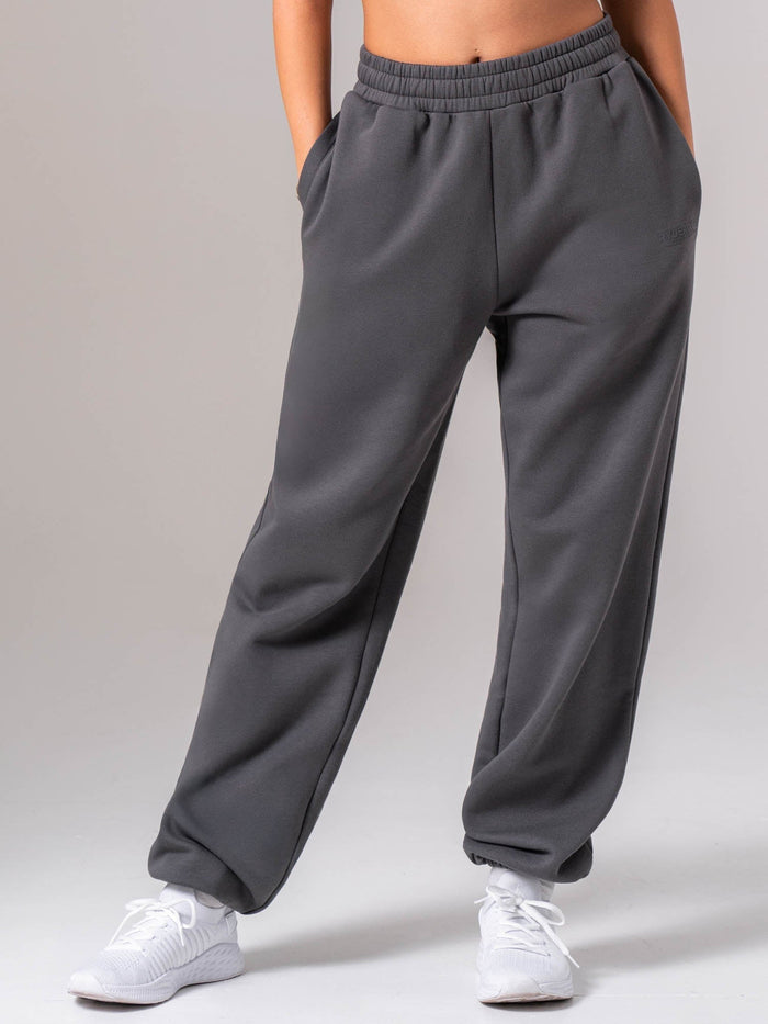 Unisex Fleece Track Pant - Charcoal Clothing Ryderwear