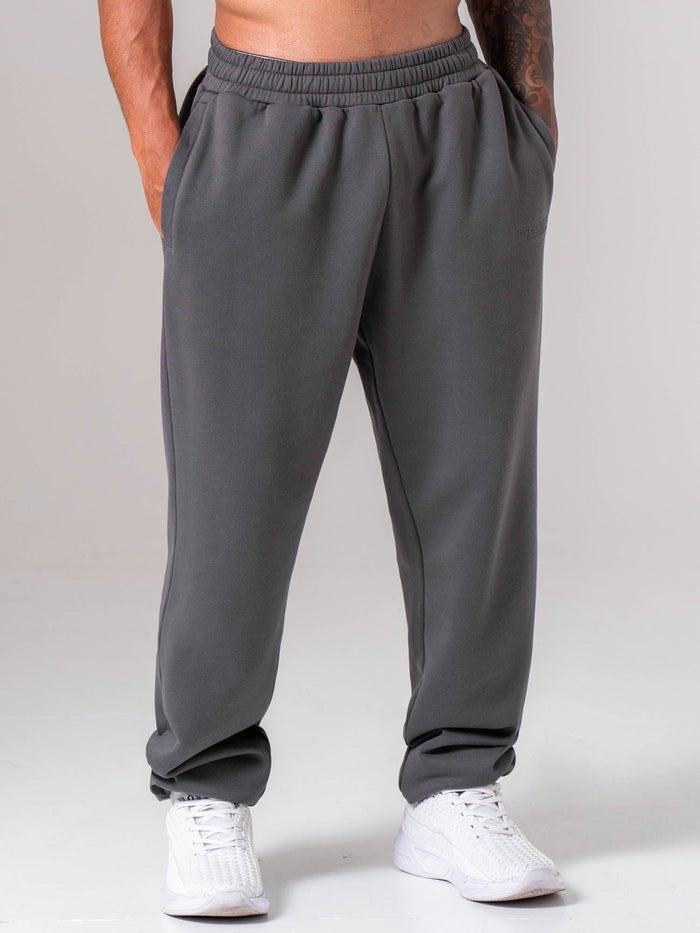 Unisex Fleece Track Pant - Charcoal Clothing Ryderwear