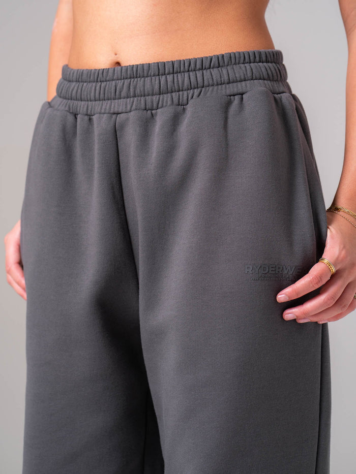 Unisex Fleece Track Pant - Charcoal Clothing Ryderwear