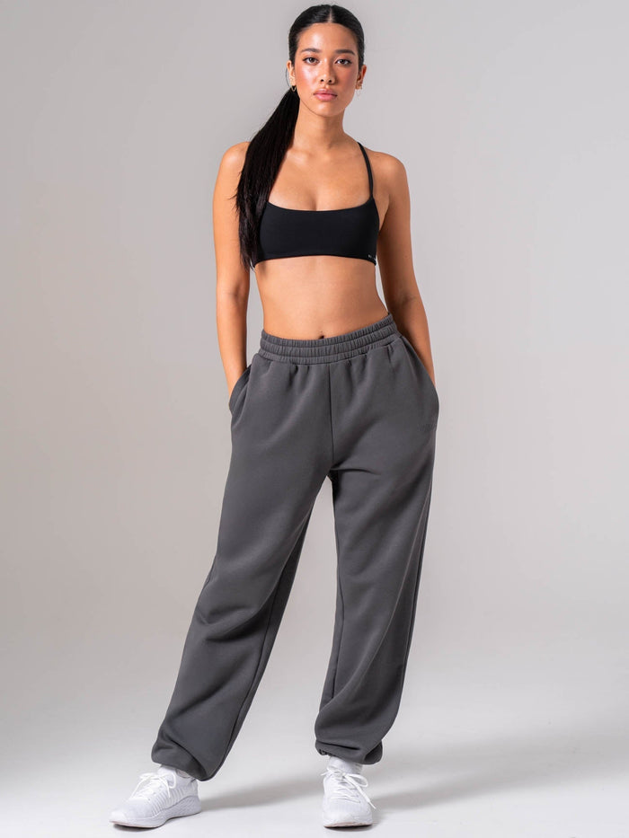 Unisex Fleece Track Pant - Charcoal Clothing Ryderwear