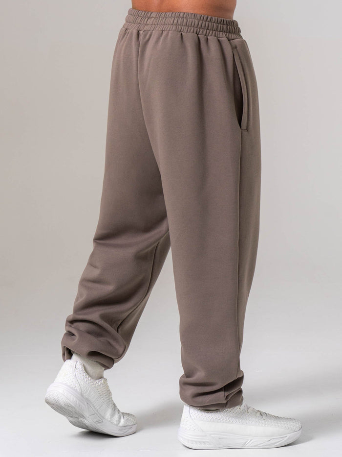 Unisex Fleece Track Pant - Deep Taupe Clothing Ryderwear