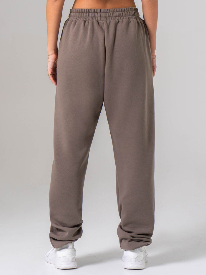 Unisex Fleece Track Pant - Deep Taupe Clothing Ryderwear