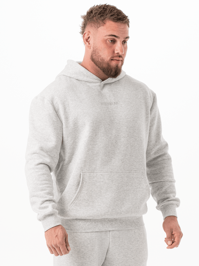 Unisex Hoodie - Snow Marl Clothing Ryderwear