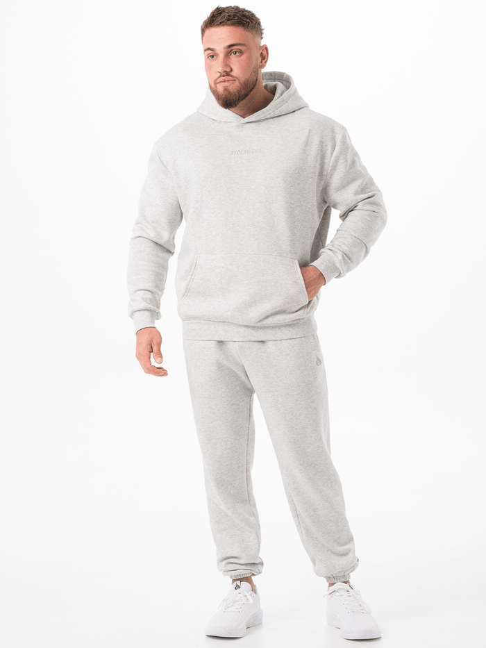 Unisex Hoodie - Snow Marl Clothing Ryderwear