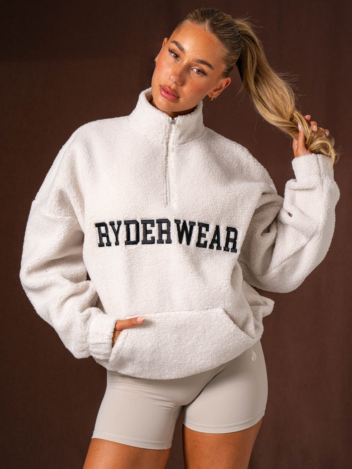 Unisex Teddy Jumper - Bone Clothing Ryderwear