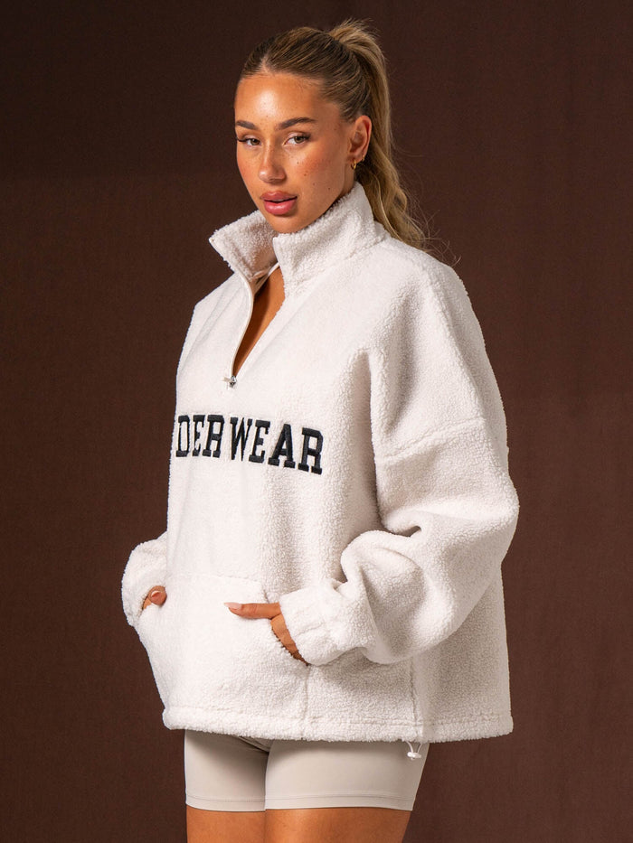 Unisex Teddy Jumper - Bone Clothing Ryderwear