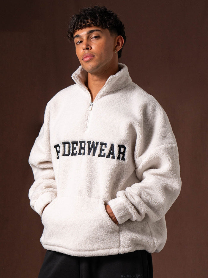 Unisex Teddy Jumper - Bone Clothing Ryderwear