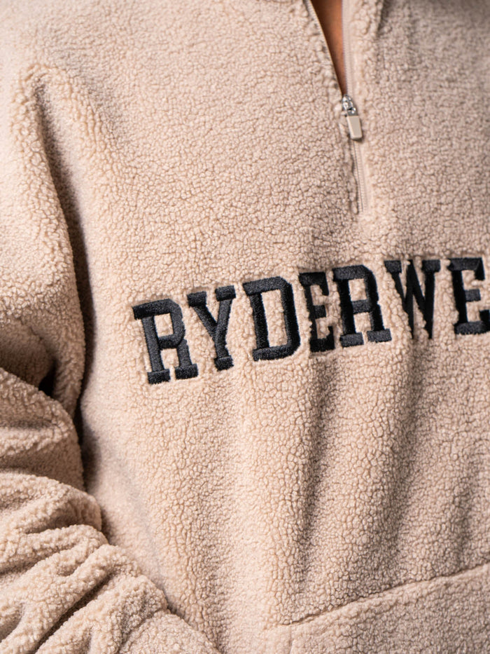 Unisex Teddy Jumper - Taupe Clothing Ryderwear