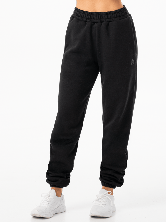 Unisex Track Pants - Black Clothing Ryderwear