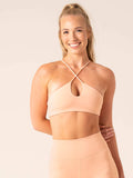 Unstoppable Sports Bra - Peach Clothing Ryderwear