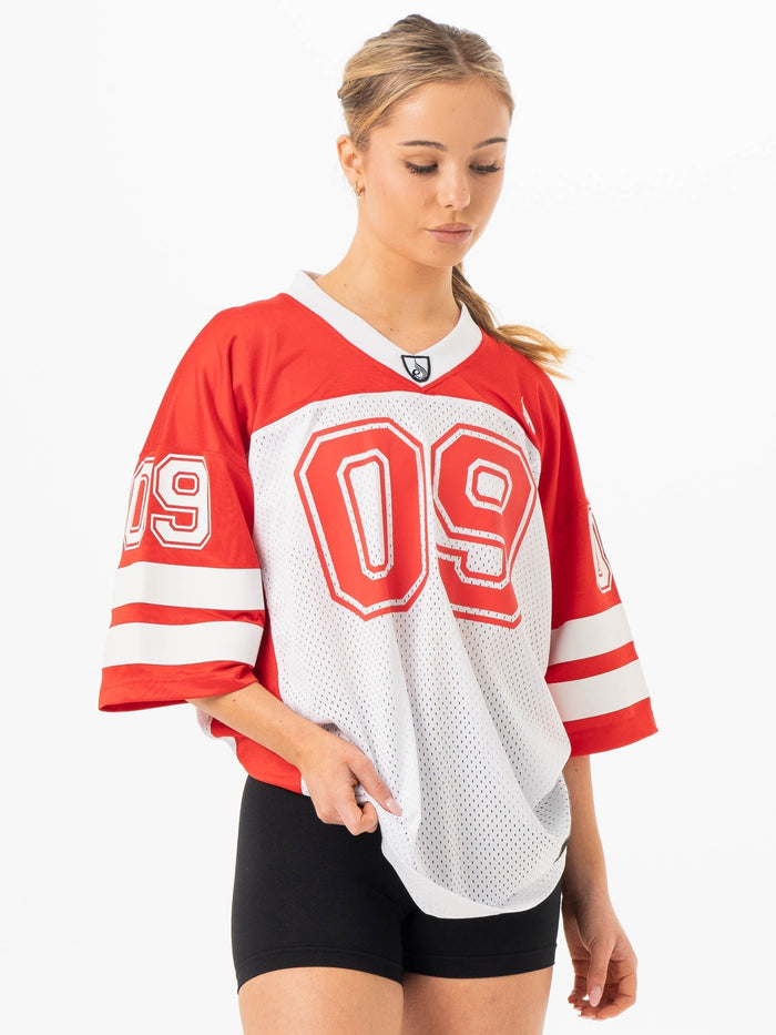 Varsity Jersey - Red Clothing Ryderwear