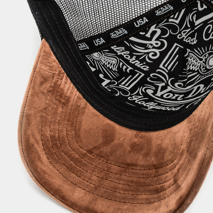 Velvet Trucker Mens Hat (Brown/Black)