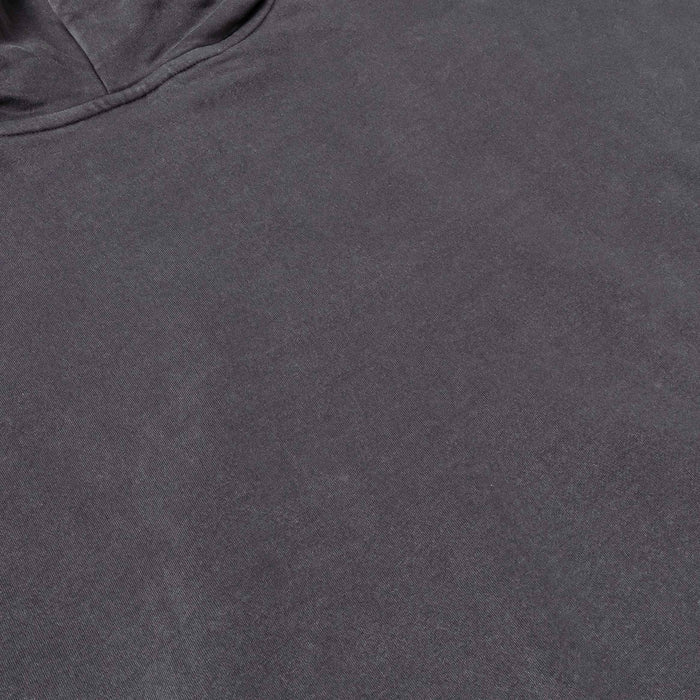 Washed Full Zip Mens Hoodie (Grey)