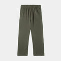 Washed Wide Leg Fleece Mens Pants (Olive/Olive)