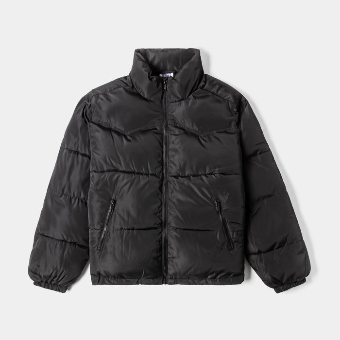 Western Puffer Mens Jacket (Black)