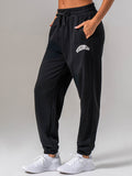 Women's Collegiate Track Pant - Black Clothing Ryderwear