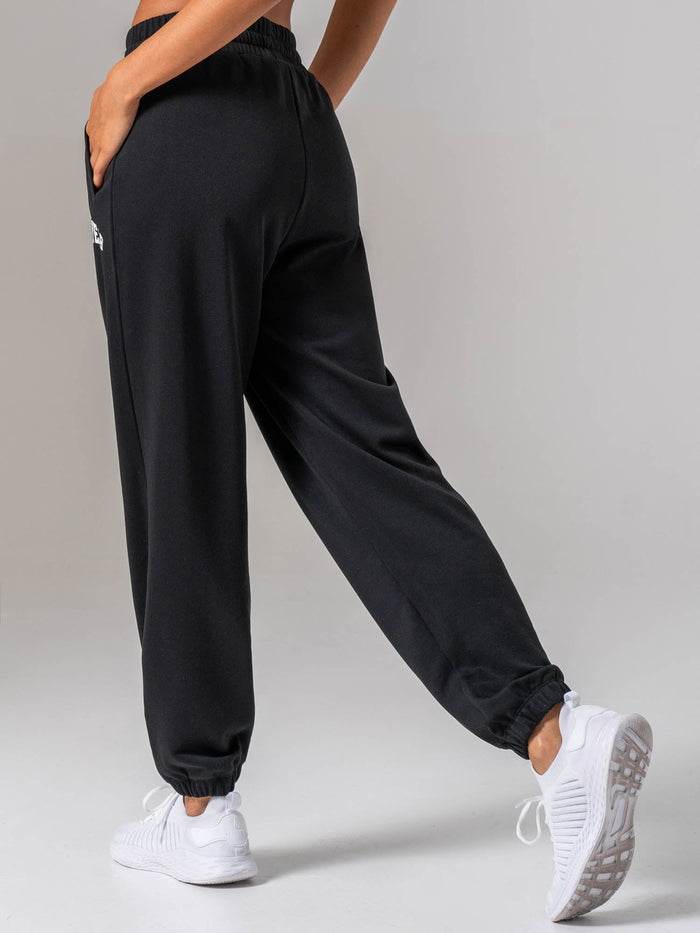 Women's Collegiate Track Pant - Black Clothing Ryderwear