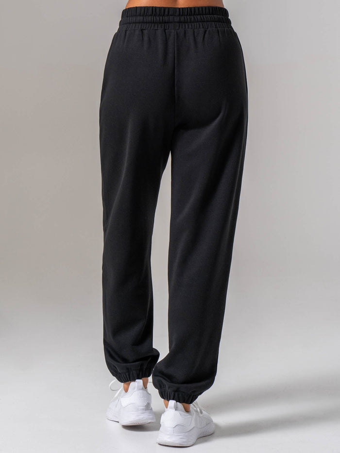 Women's Collegiate Track Pant - Black Clothing Ryderwear