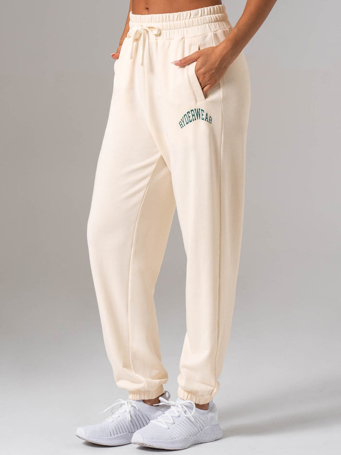 Women's Collegiate Track Pant - Chalk Clothing Ryderwear