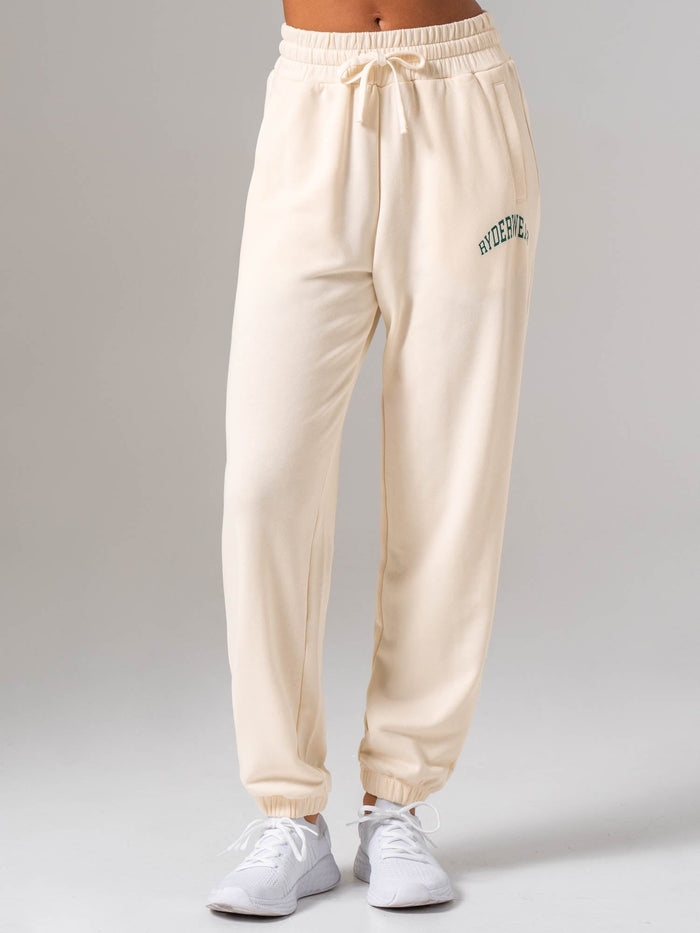 Women's Collegiate Track Pant - Chalk Clothing Ryderwear