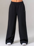 Womens Wide Leg Trackpant - Black Clothing Ryderwear