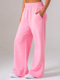 Womens Wide Leg Trackpant - Bubblegum Clothing Ryderwear