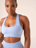 Zebra Seamless Sports Bra - Sky Blue Zebra Clothing Ryderwear